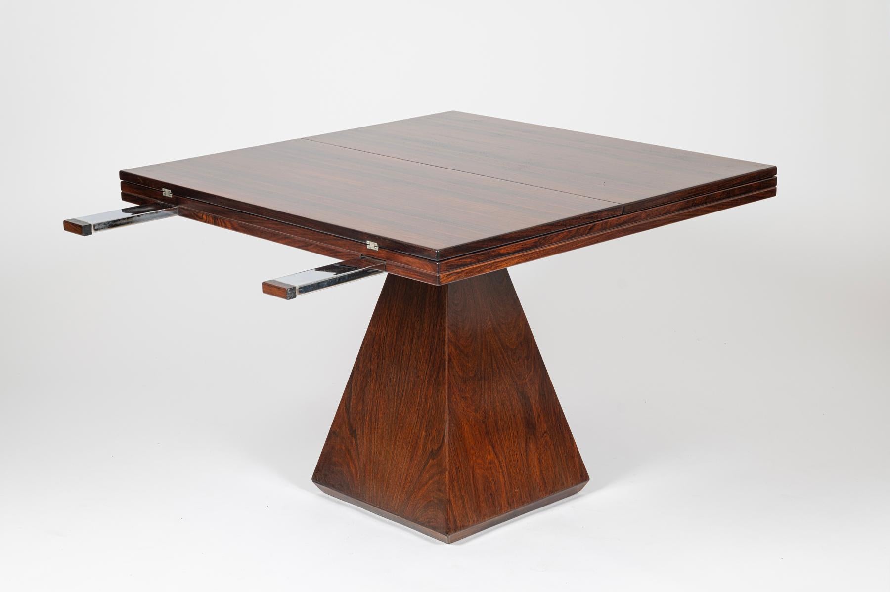 Geometric expanding dining table Italy c1960 9