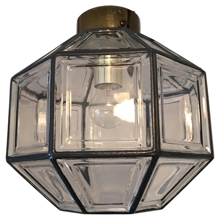 Geometric Flush Mount by Limburg of Germany 1960s  For Sale