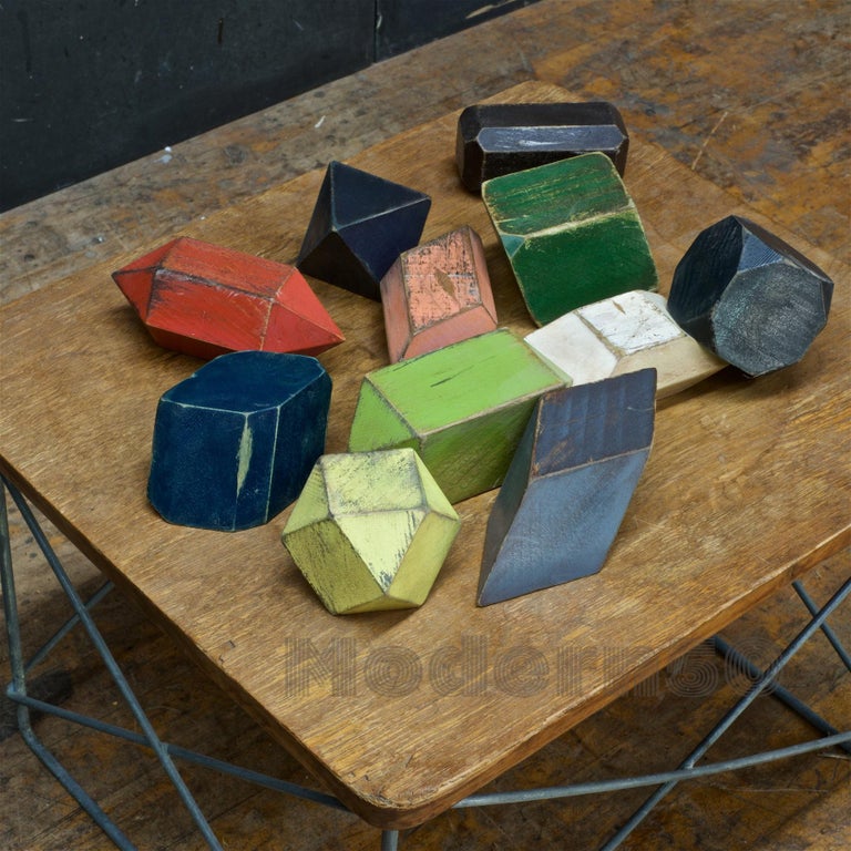 Geometric Geology Gemstone Wooden Crystal Models Atomic Toy Building