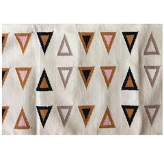 Geometric Gramercy Multi Handwoven Modern Cotton Rug, Carpet and Durrie