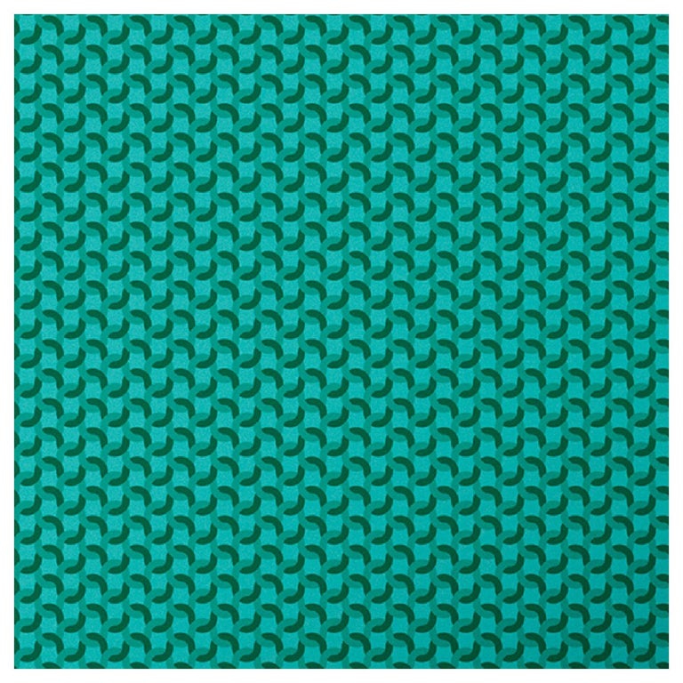 Geometric Green Panel For Sale at 1stDibs