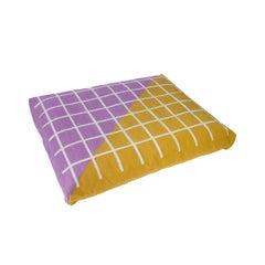 Geometric Grid Dog Bed