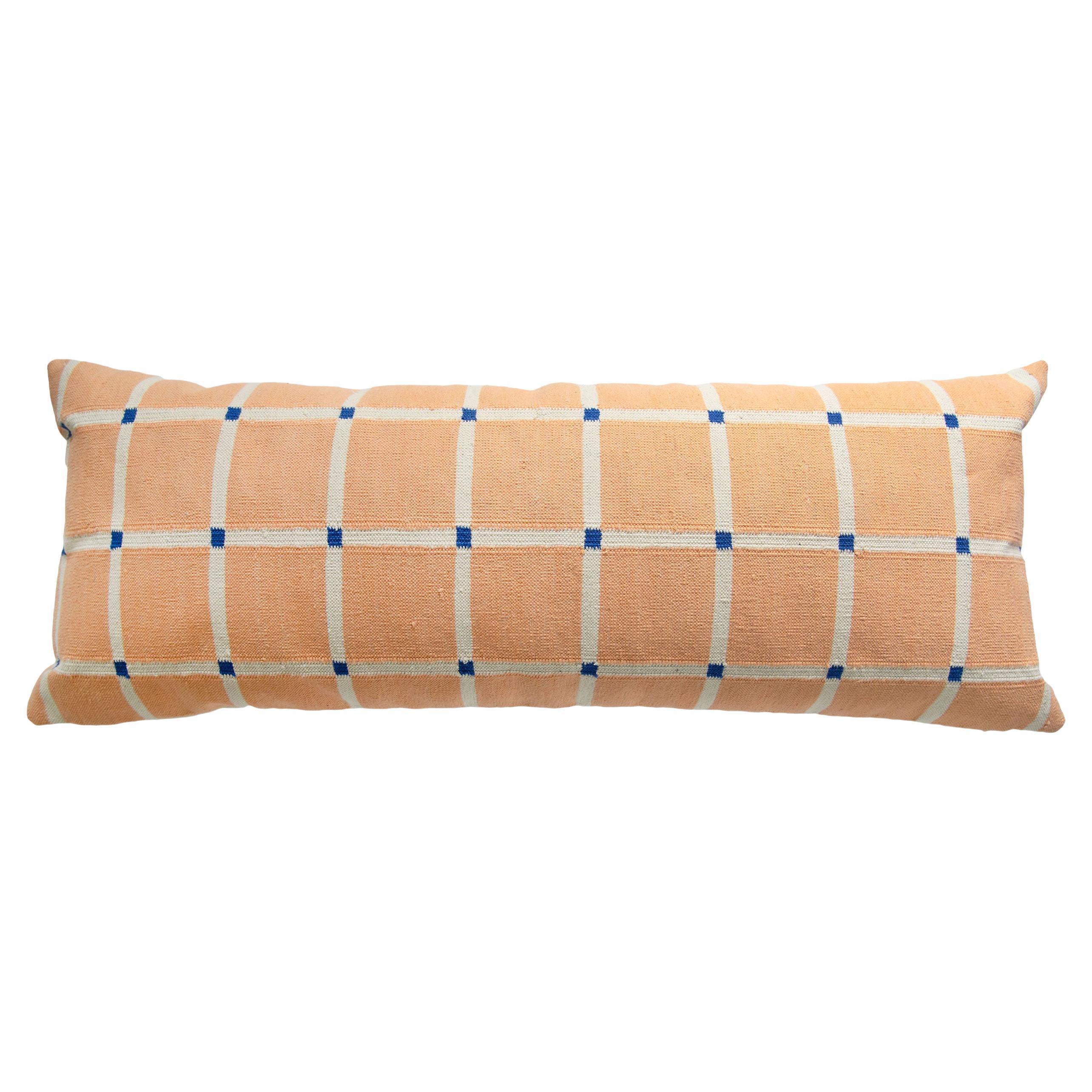 Geometric Grid Pillow, Lumbar