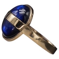 Geometric Half and a Half Ring in 9K Gold by Ornamento e Delitto