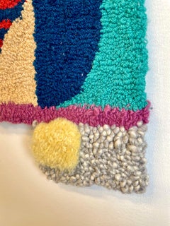 Contemporary Geometric Hand-Tufted Wall Hanging Textile