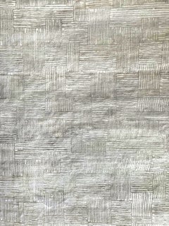 Geometric High-Low Wool Hand-knotted Rug