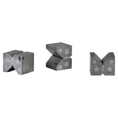 Geometric Industrial Metal Machine Block