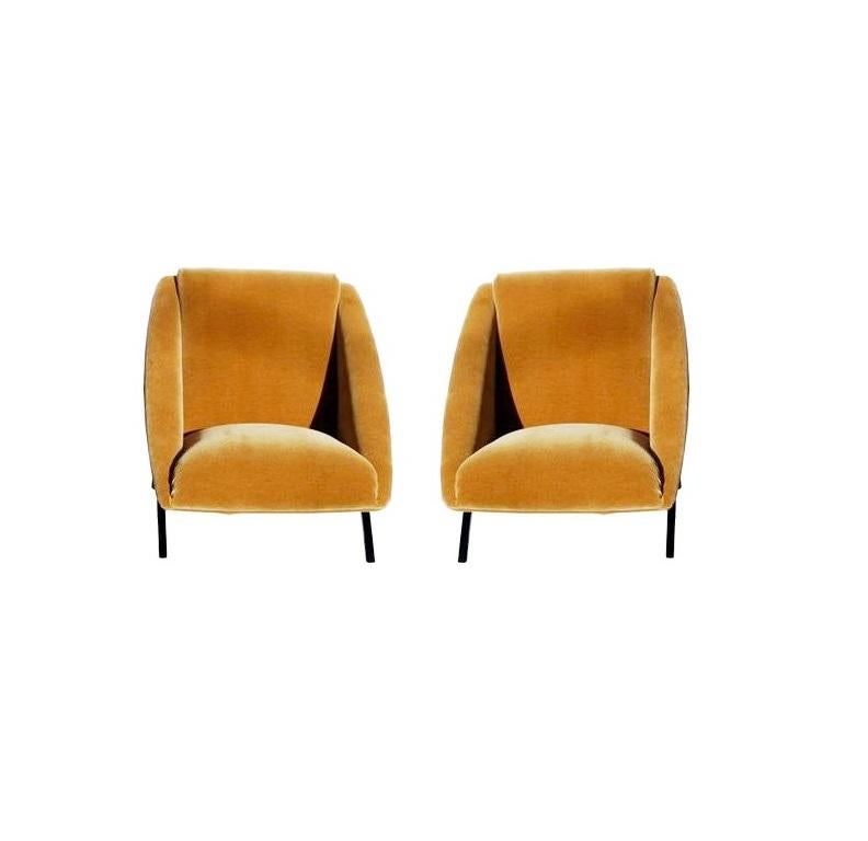 geometric lounge chair