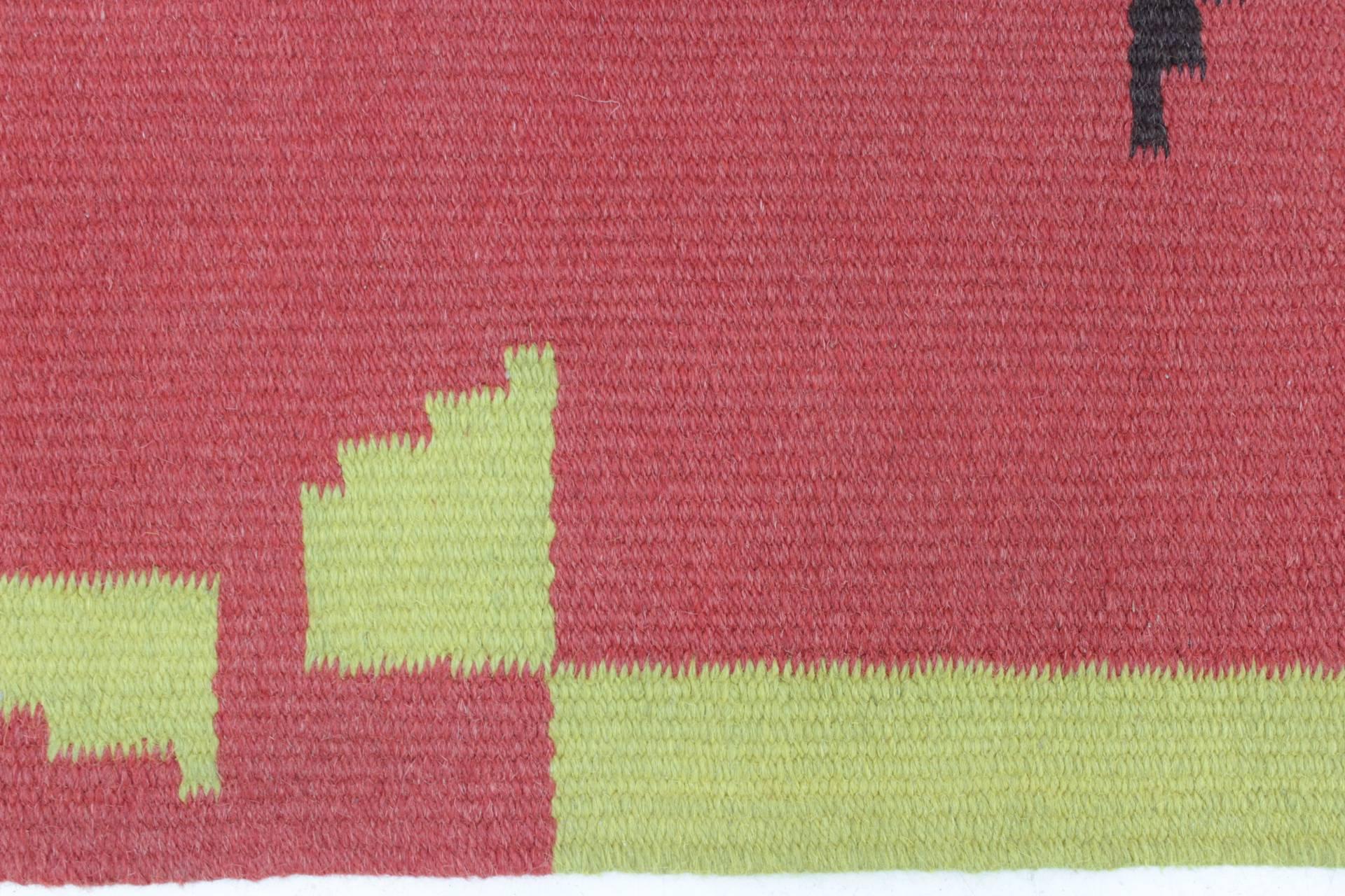 Czech Geometric Kilim Carpet or Rug
