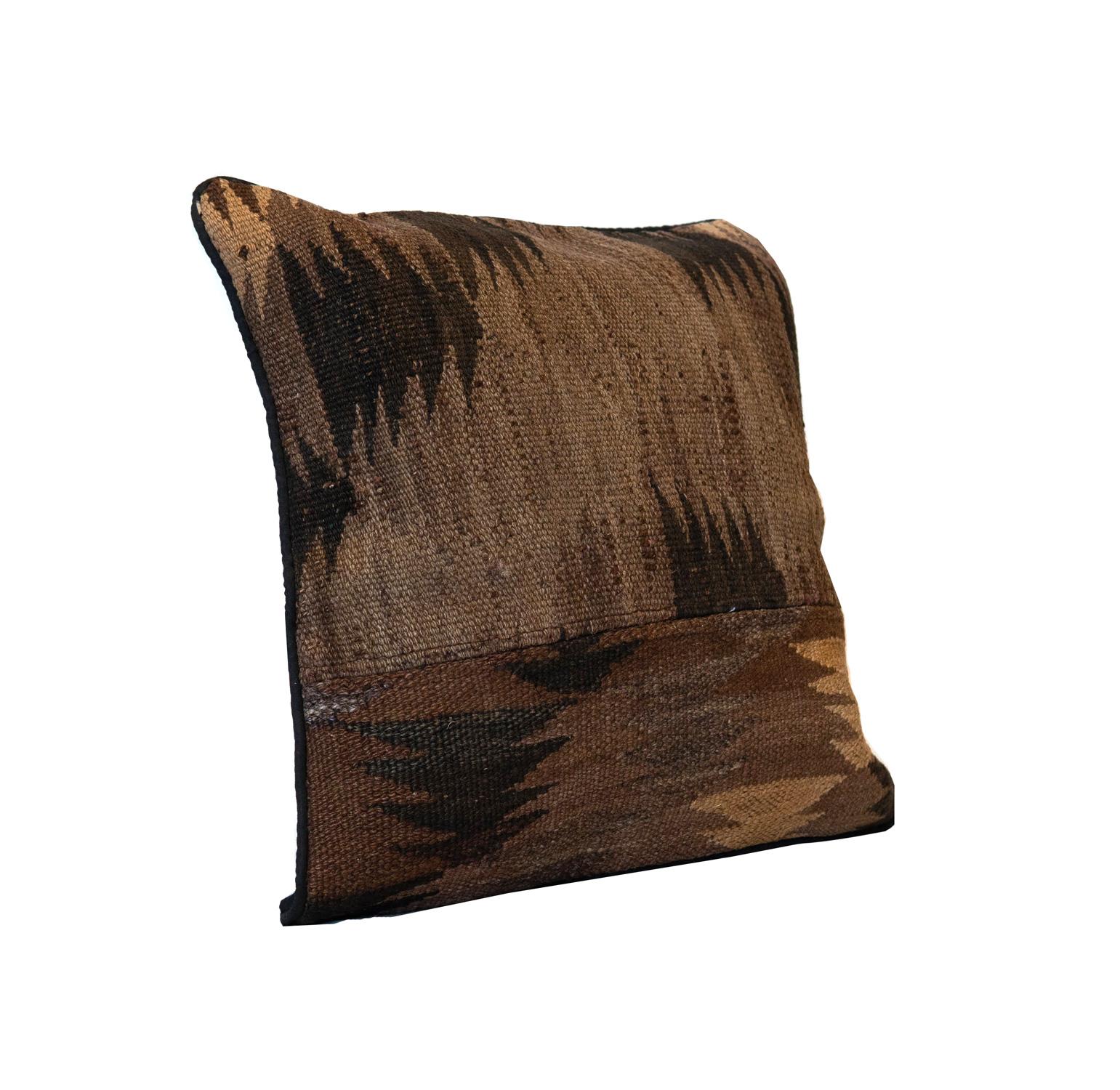 Turkish Geometric Kilim Cushion Cover Handmade Pillow Wool Scatter Cushion