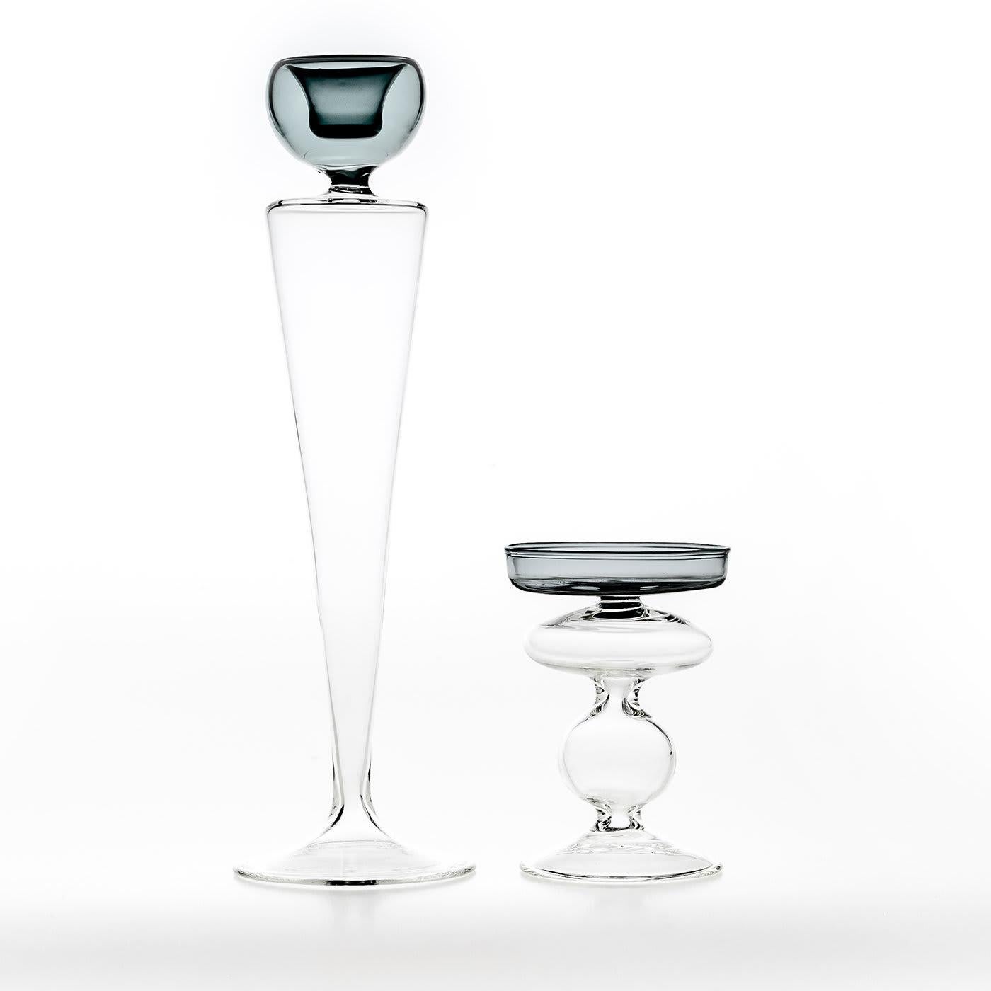 Italian Geometric L Candle Holder For Sale