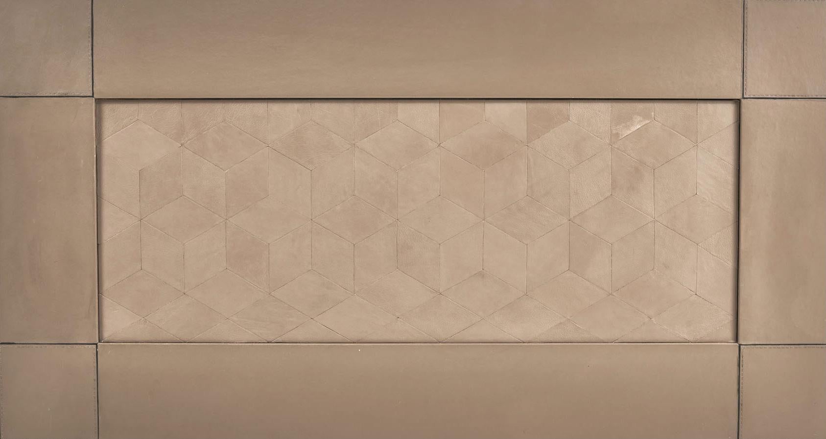 Geometric Leather Coffee Table, Jori Belgium, 1970 For Sale 1