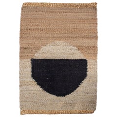 Geometric Lola Circle Handwoven Modern Jute Rug, Carpet and Durrie