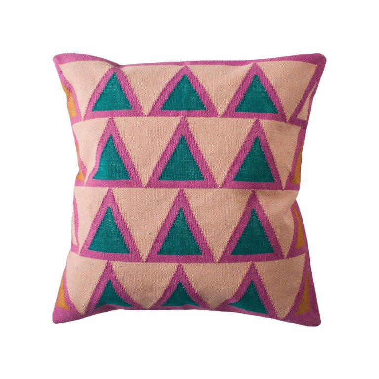 Geometric Maya Light Pink Modern Throw Pillow Cover For At 1stdibs Geometric Maya Light Pink Modern Throw Pillow Cover For