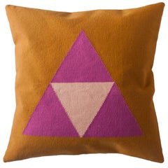 Geometric Maya Triangles Modern Throw Pillow Cover
