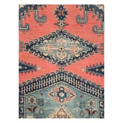 Geometric Mid-20th Century Handmade Persian Veece Large Room Size Carpet