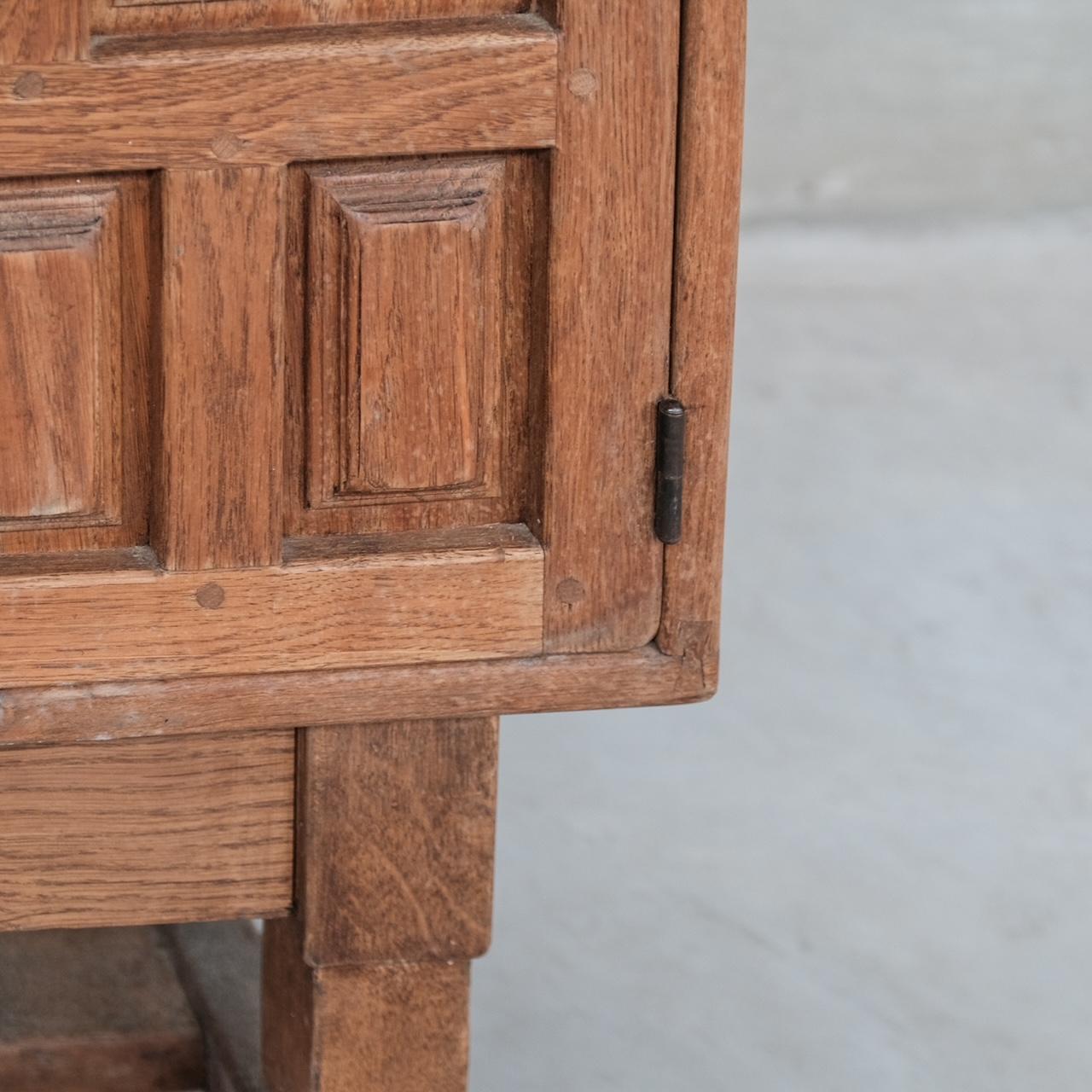 Geometric Mid-Century Brutalist Dutch Sideboard Cabinet For Sale 4