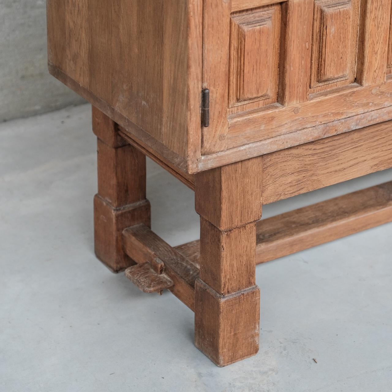 Geometric Mid-Century Brutalist Dutch Sideboard Cabinet For Sale 6