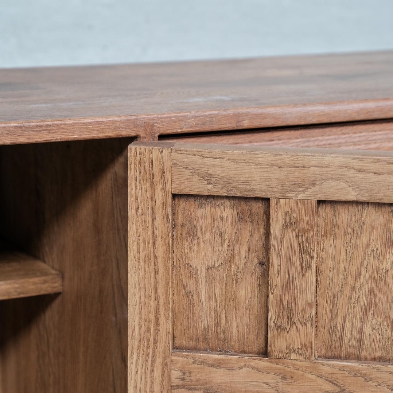 Geometric Mid-Century Brutalist Dutch Sideboard Cabinet For Sale 7