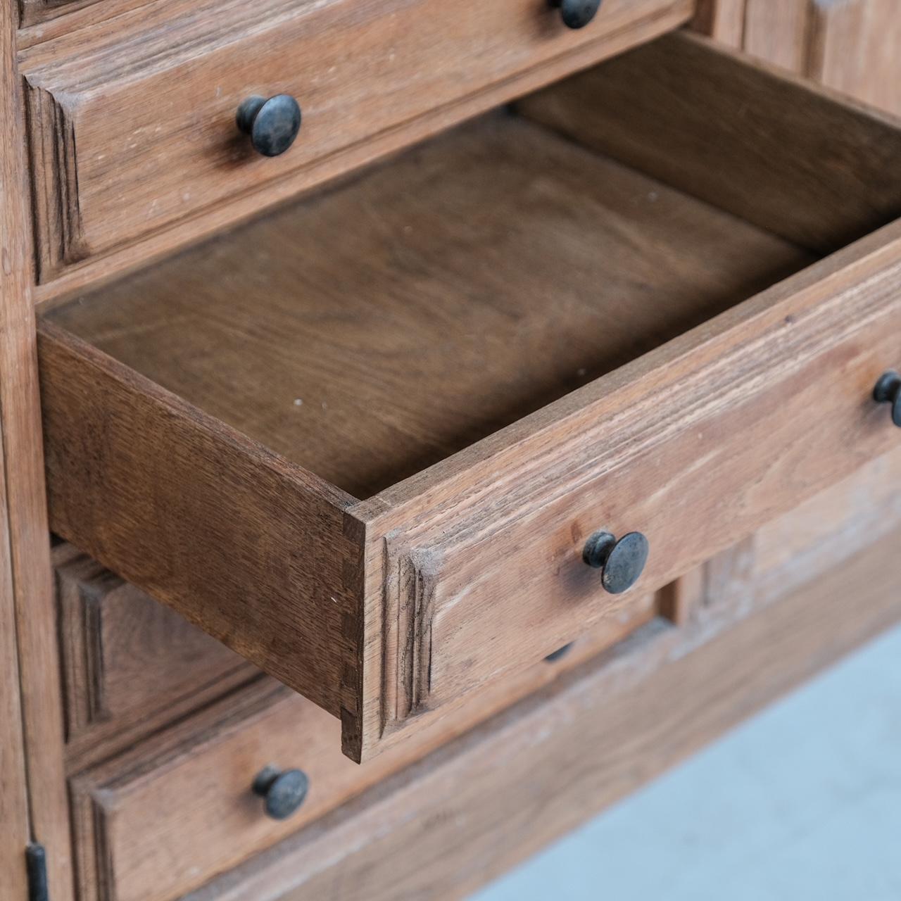 Geometric Mid-Century Brutalist Dutch Sideboard Cabinet For Sale 11