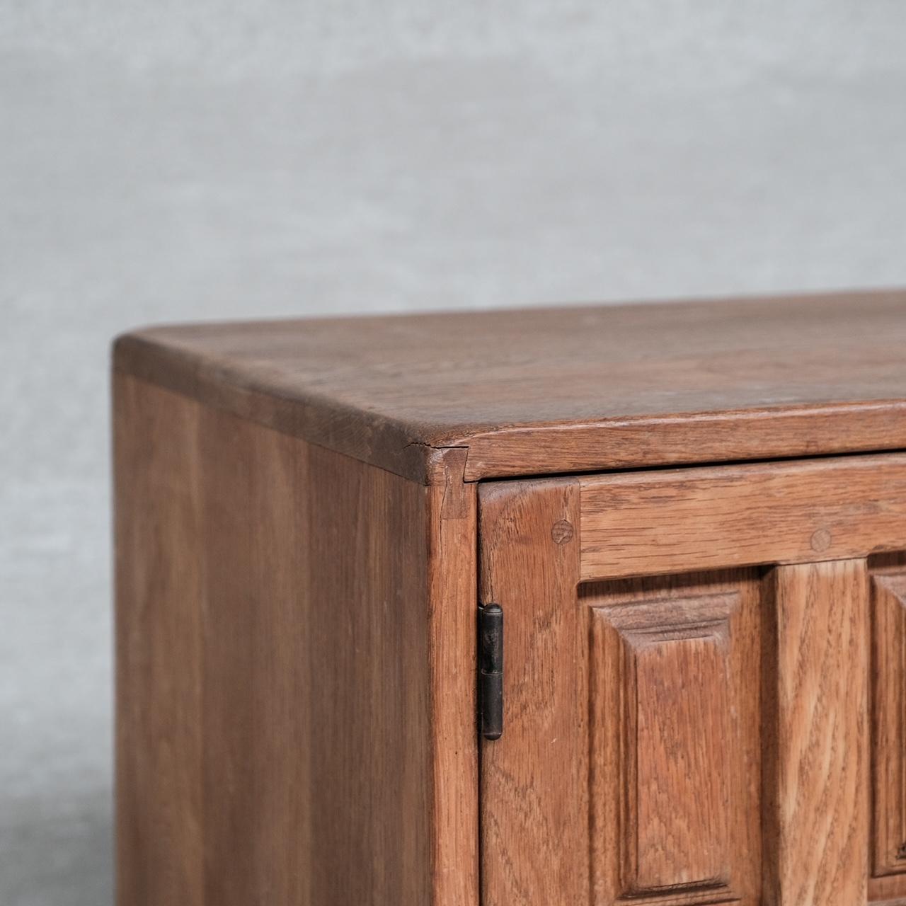 Geometric Mid-Century Brutalist Dutch Sideboard Cabinet For Sale 2