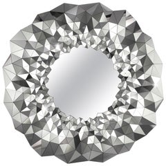Geometric Mirror in Polished Stainless Steel by Jake Phipps