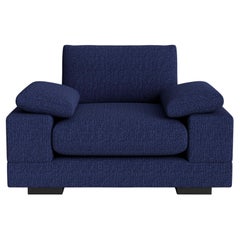 Geometric Modern Armchair in Kvadrat Nubby Chanille-Bouclé