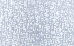 Geometric Modern Carpet In Gray And Blue "Periwinkle" by Doris Leslie Blau
