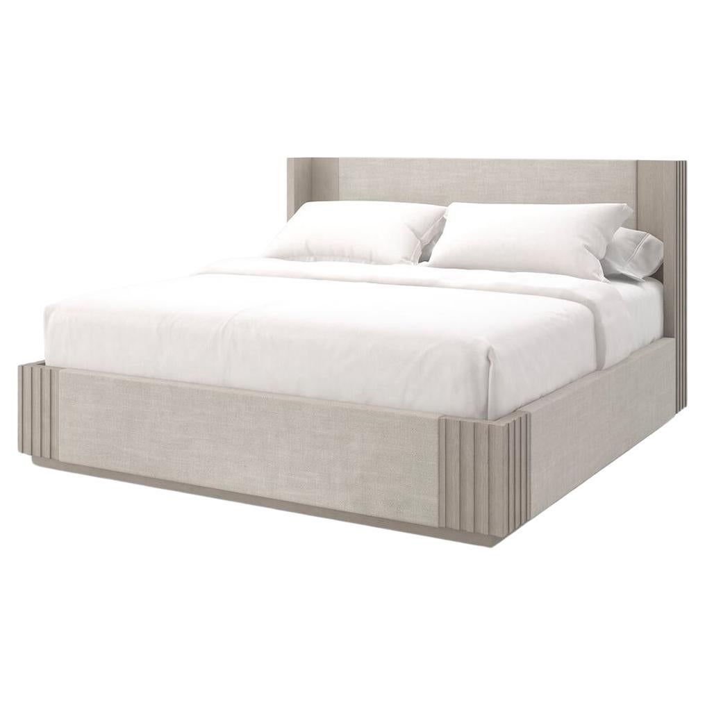 Geometric Modern King Bed For Sale