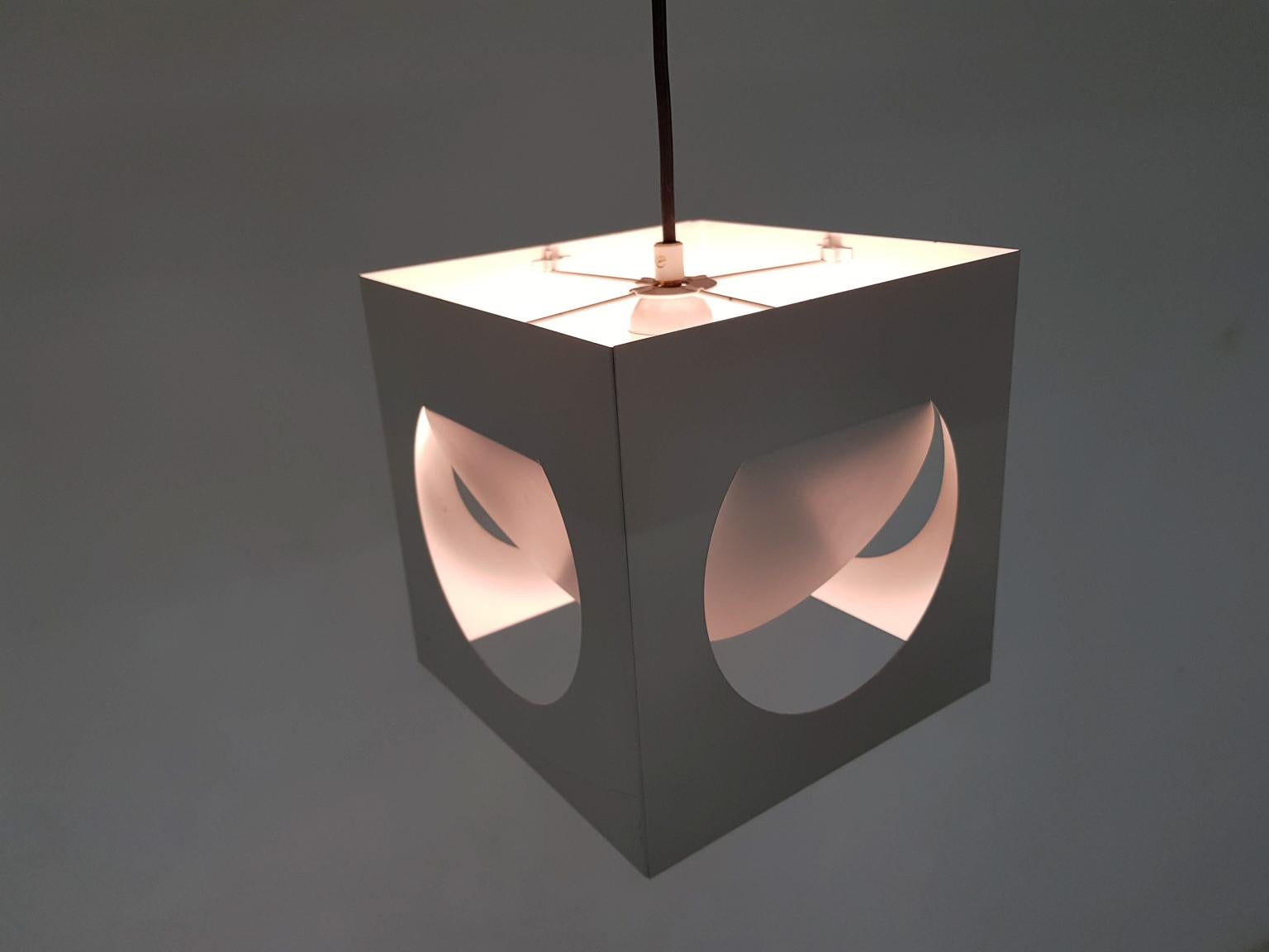 Geometric Modern Pendant Light by Shogo Suzuki for Stockmann-Orno, Finland, 1963 In Good Condition In Amsterdam, NL