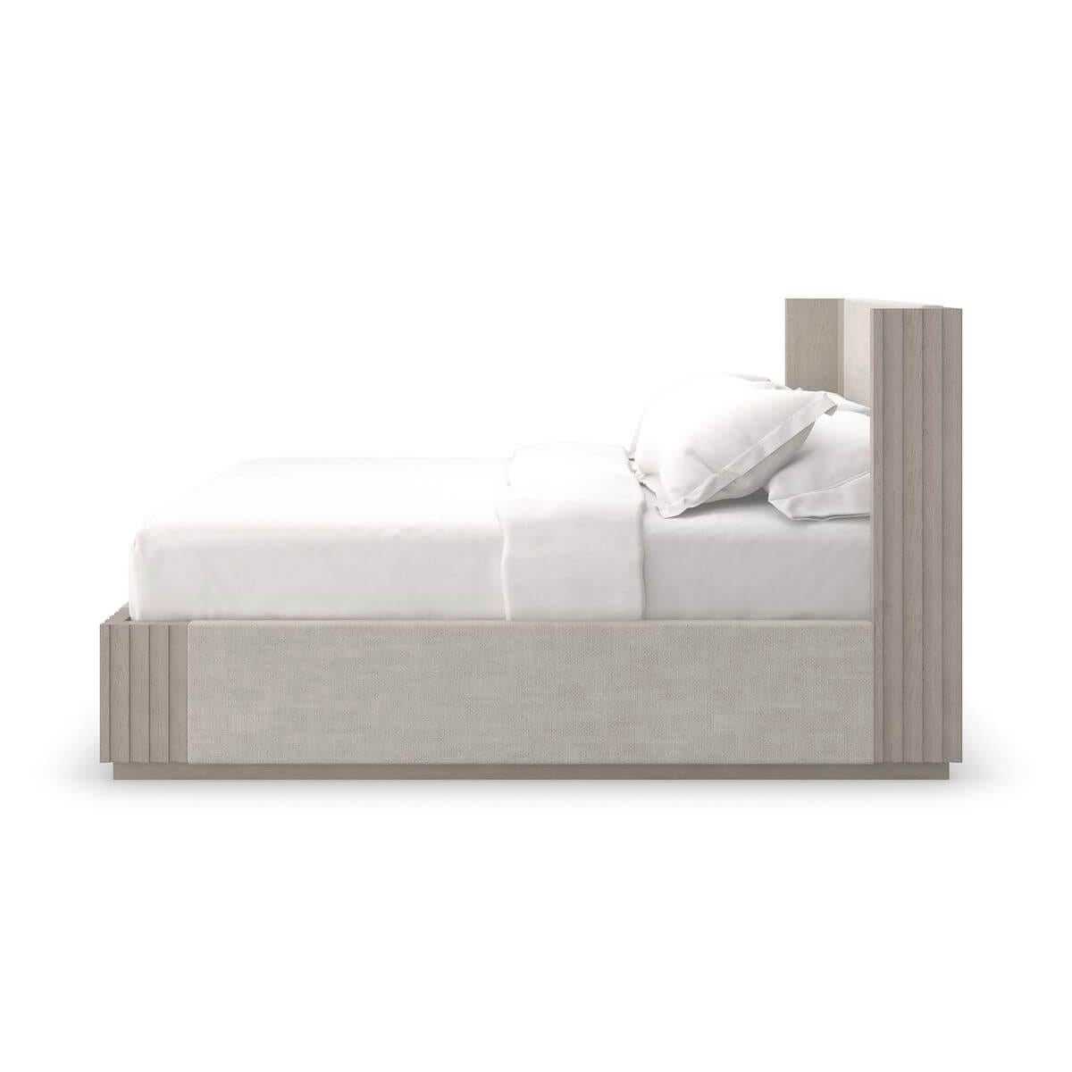 Contemporary Geometric Modern Queen Bed