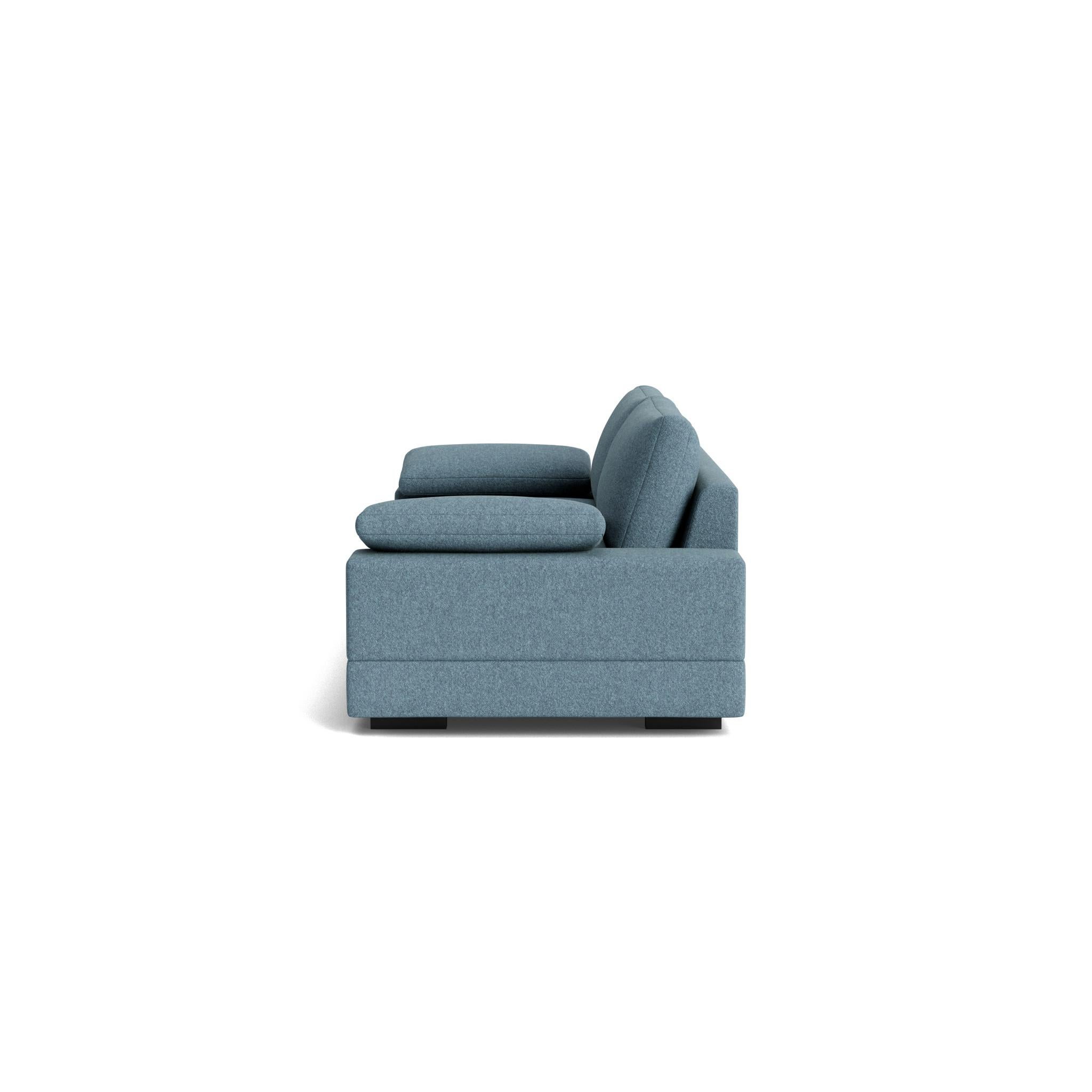 Geometric Modern Sofa in Maharam Beck (Stoff) im Angebot