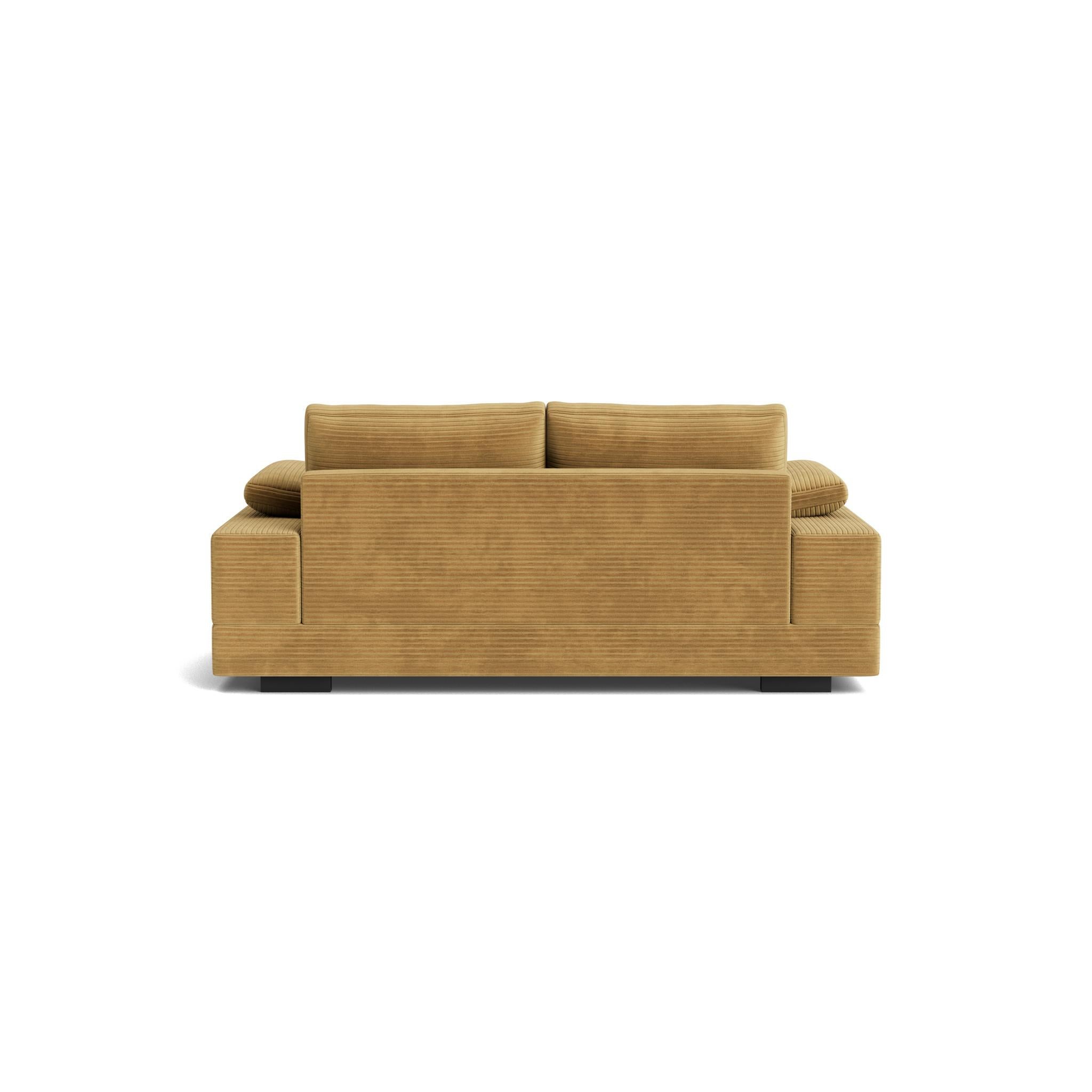Contemporary Geometric Modern Sofa in Maharam Corduroy For Sale