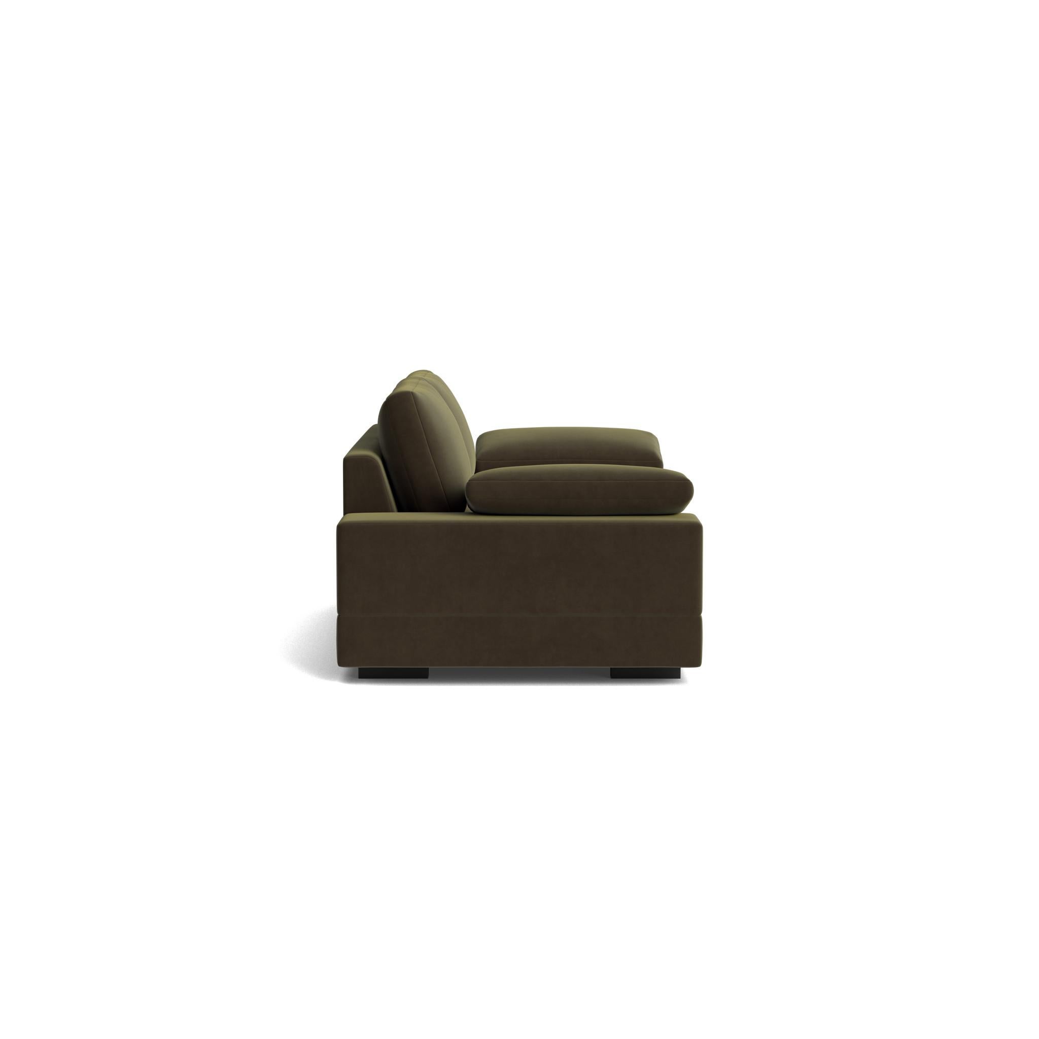 American Geometric Modern Sofa in Maharam Velvet For Sale