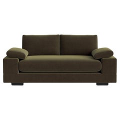 Geometric Modern Sofa in Maharam Velvet