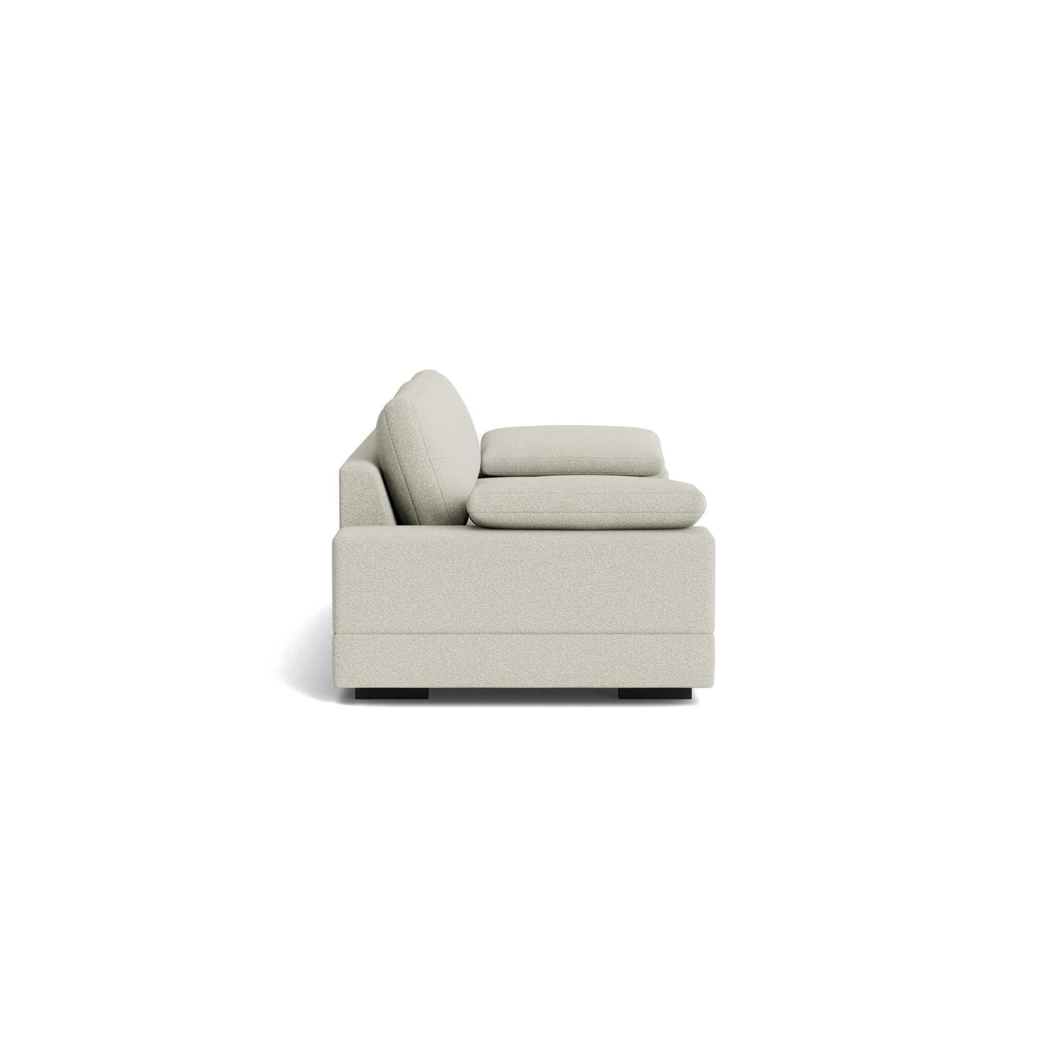 Geometric Modern Sofa in Performance Bouclé (Moderne) im Angebot