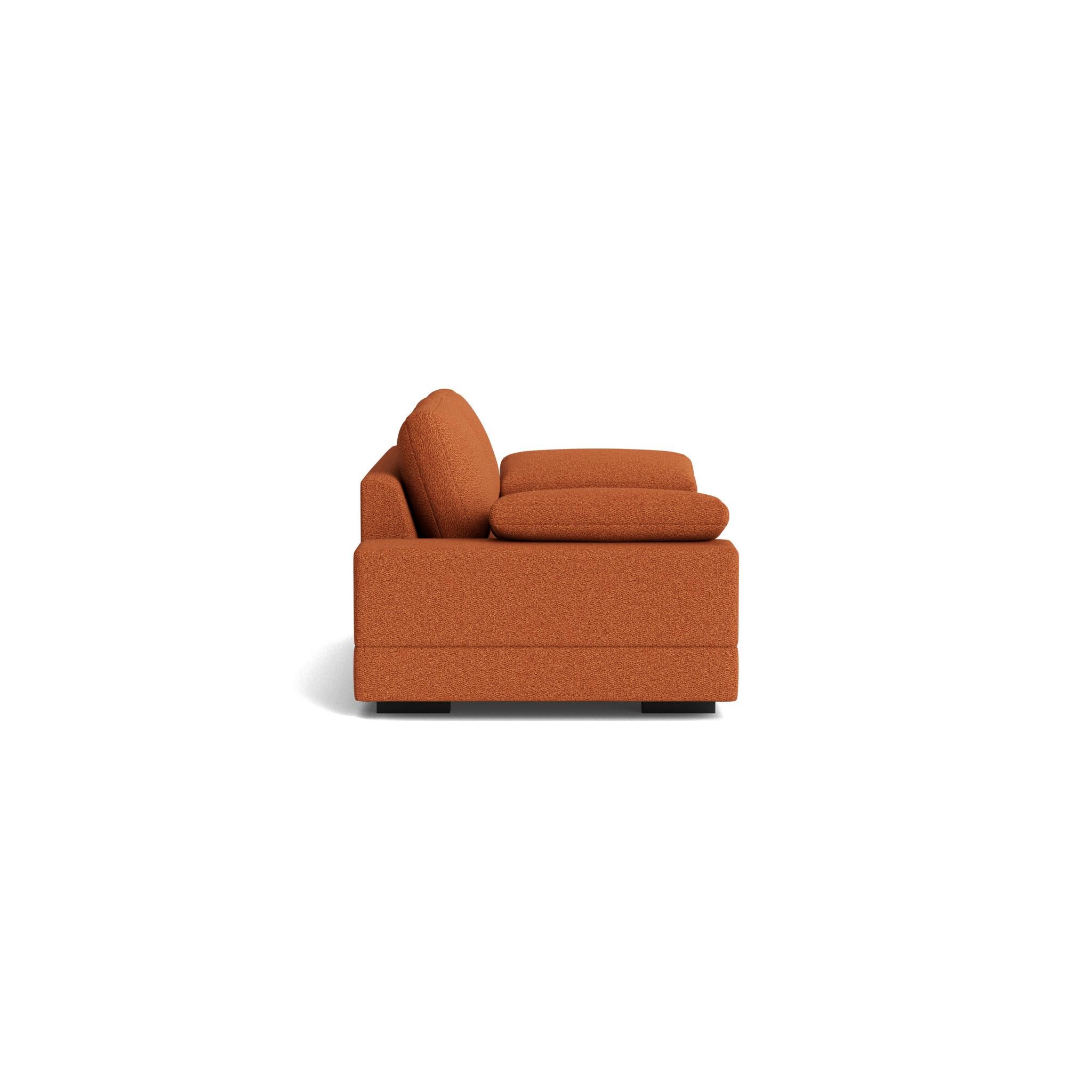 Geometric Modern Sofa in Performance Bouclé (Moderne) im Angebot