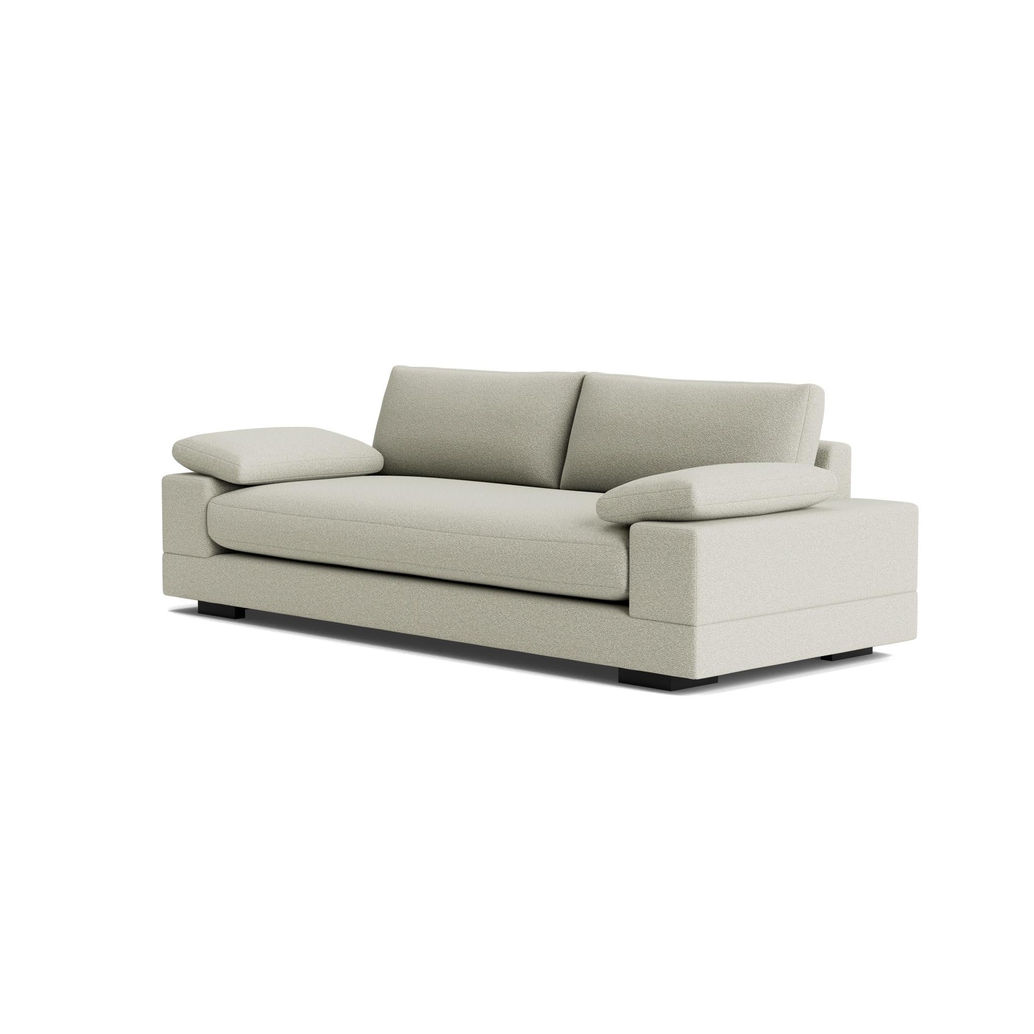 Geometric Modern Sofa in Performance Bouclé im Angebot 1