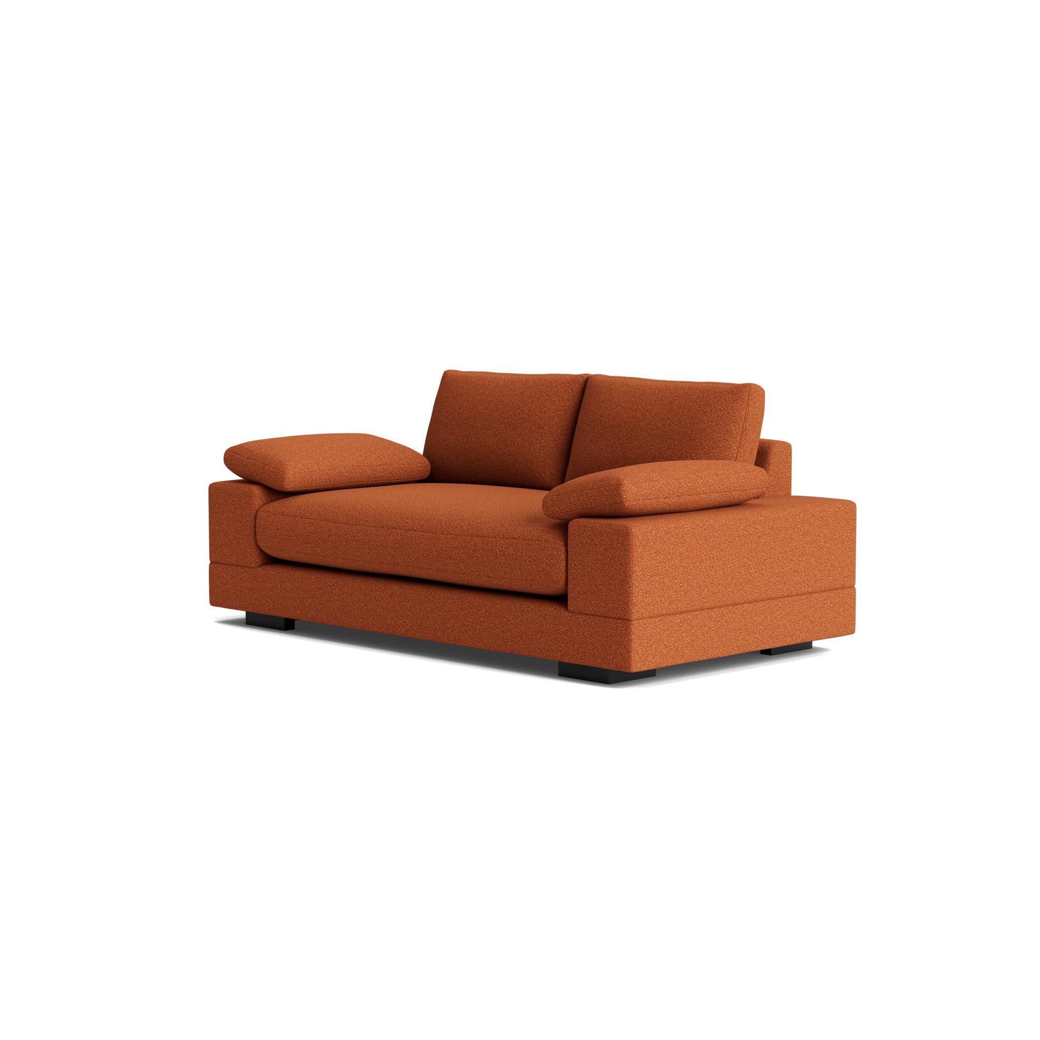 Geometric Modern Sofa in Performance Bouclé im Angebot 1