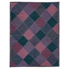 Tappeto in lana in stile svedese moderno e geometrico in Greene & Greene
