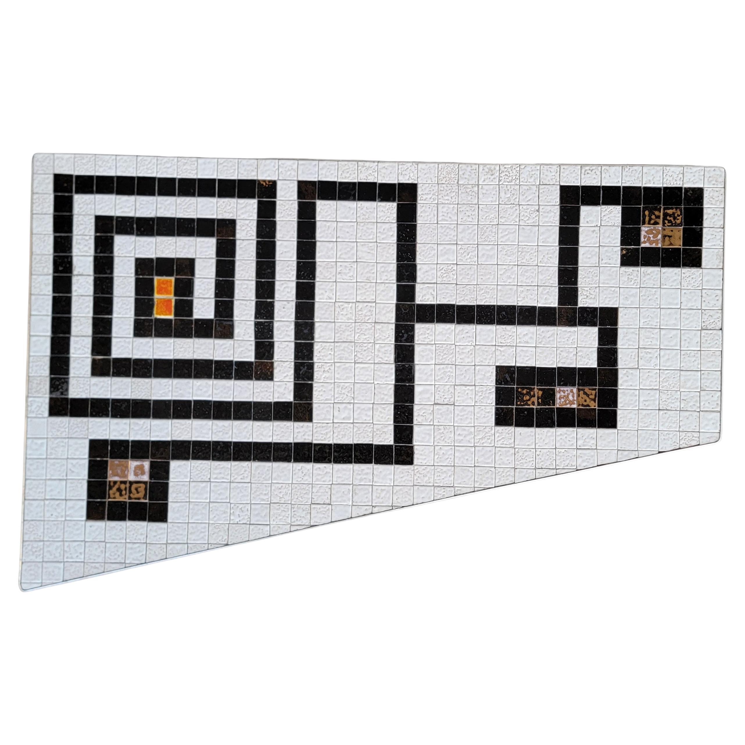 Geometric Mosaic Tile Coffee Table For Sale