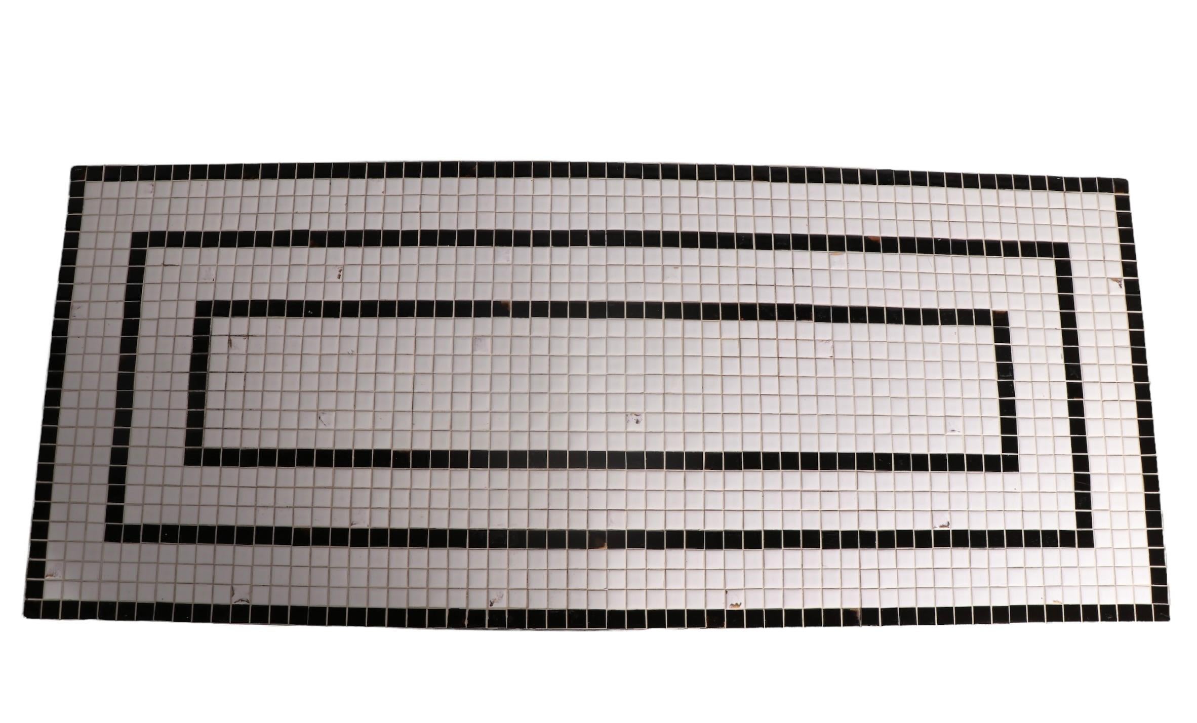 Geometric Mosaic Tile Top Table by Gordon and Jane Martz for Marshall Industries In Good Condition In New York, NY