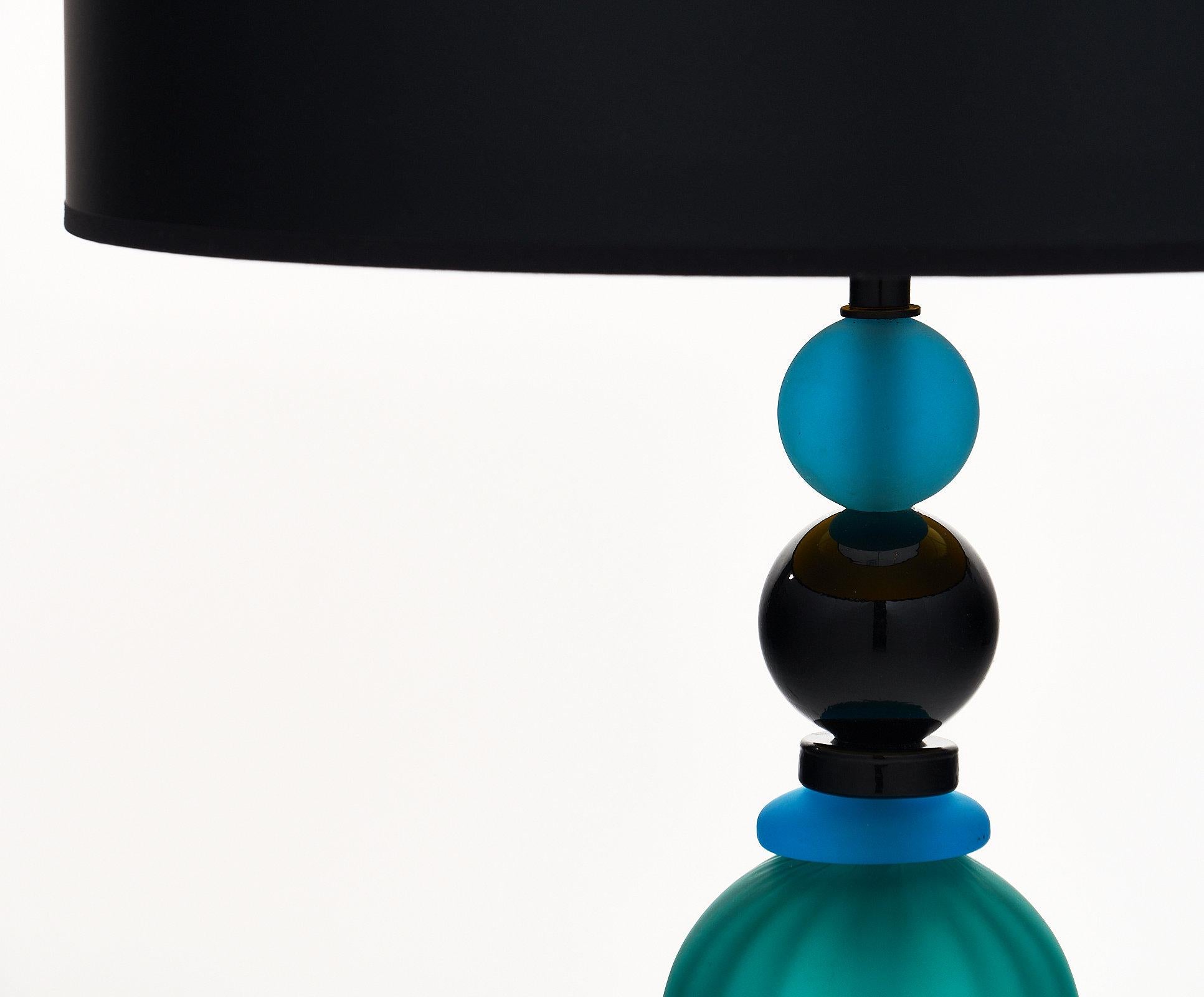 Modern Geometric Murano Glass Lamp