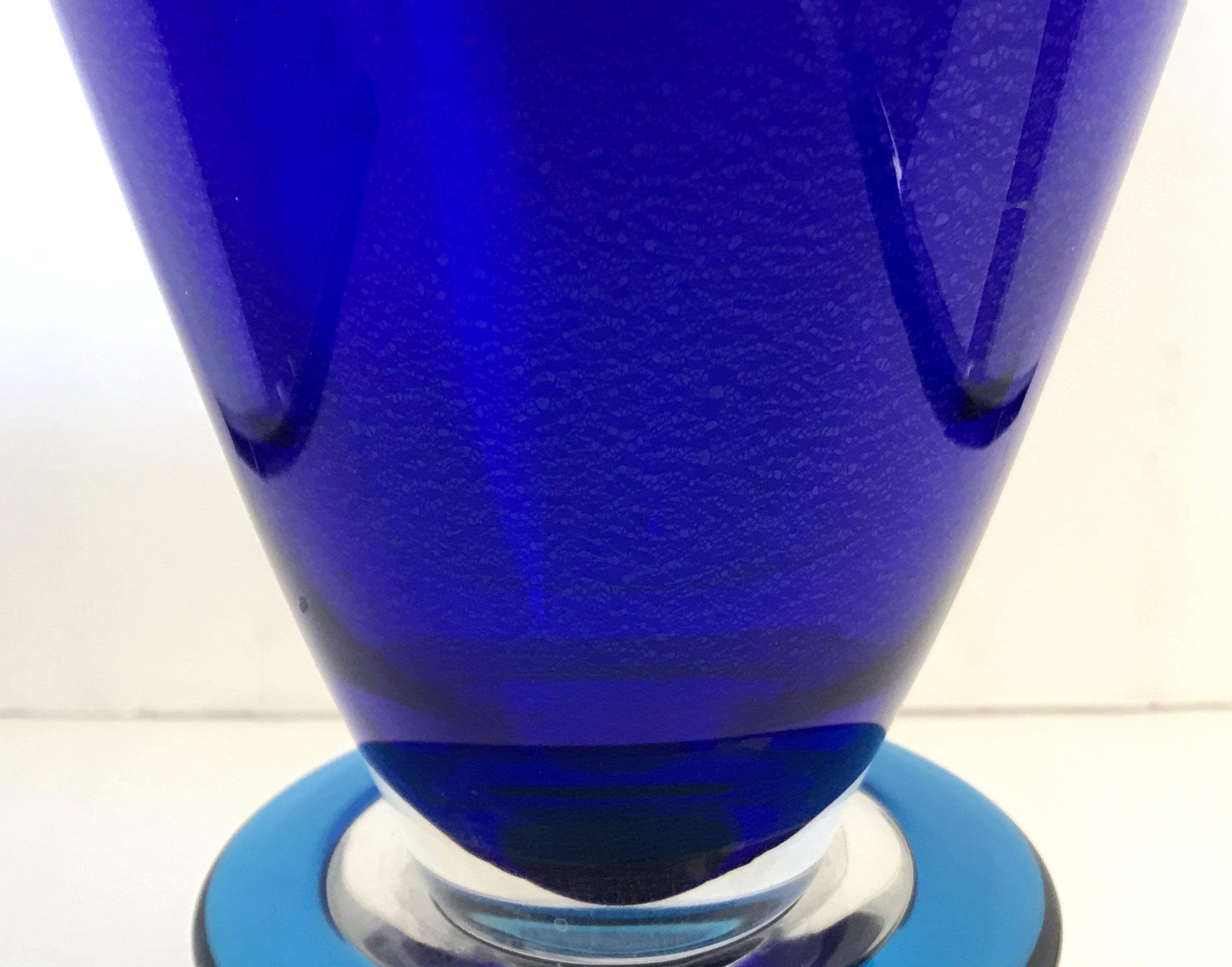 Murano Glass Geometric Murano Vase For Sale