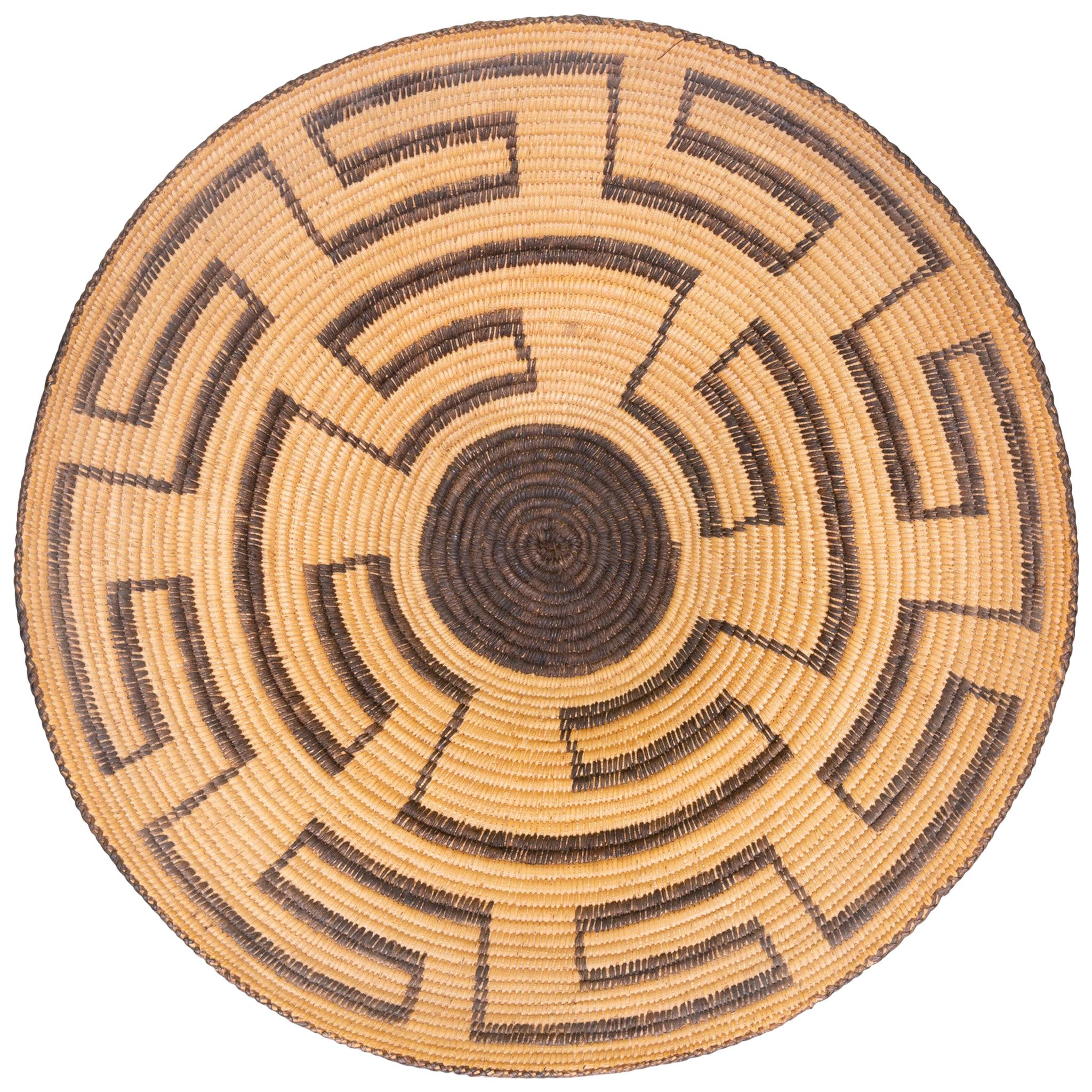 Geometric Native American Pima Tray/Bowl, circa 1900