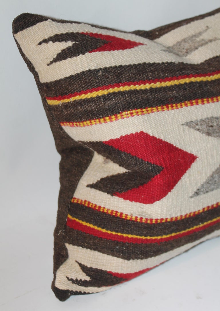 Adirondack Geometric Navajo Indian Weaving Pillow For Sale