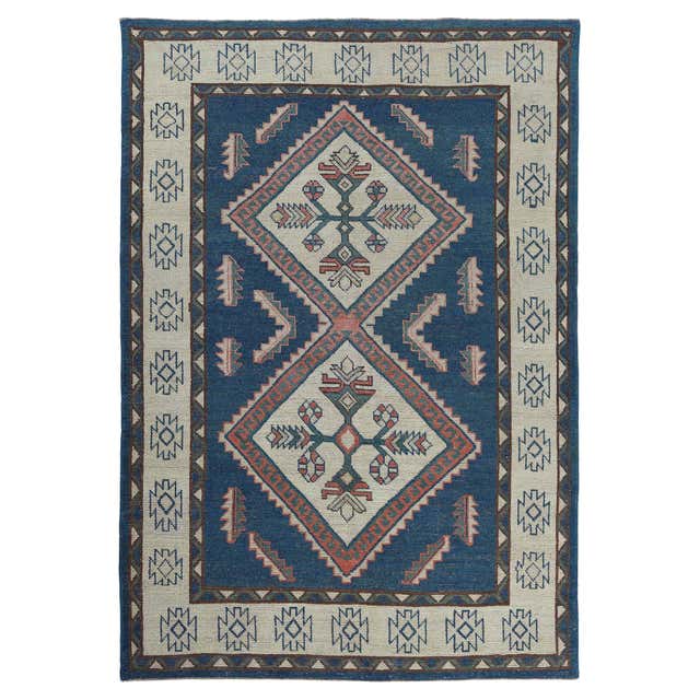 Navy Blue Turkish Rug - 748 For Sale on 1stDibs | navy turkish rug ...