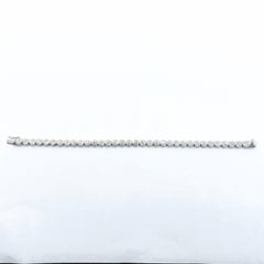Bespoke Geometric Octagon Bezel Round Diamonds Tennis Bracelet in 14K 18K Gold