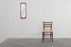 Miroir octogonal géométrique en bois Art Deco, Italie vers 1925