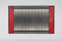 Geometric Oil on Canvas Painting by Miodrag Dordevic